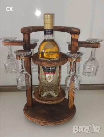Поставка „Люлка“ с ракия и 6 бр. чаши