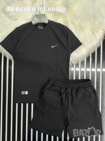Nike Детски Черен Къс Летен Комплект Найк Размери: 8г, 16г Код B293