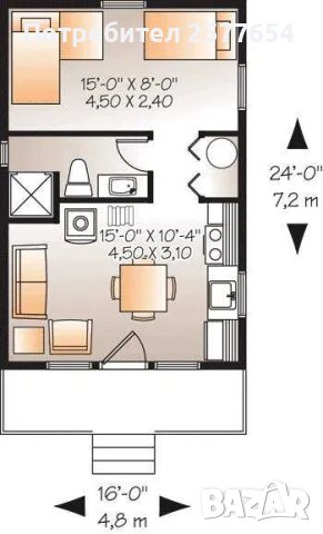 Сглобяеми къщи, Преместваеми, Модулни, Преносими Жилищни - 40м2, снимка 4 - Строителни материали - 44257371