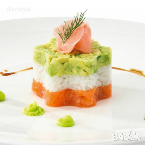 1721 Комплект рингове за оформяне на салати гарнитури ястия десерти, 4 броя, снимка 3 - Форми - 30321452