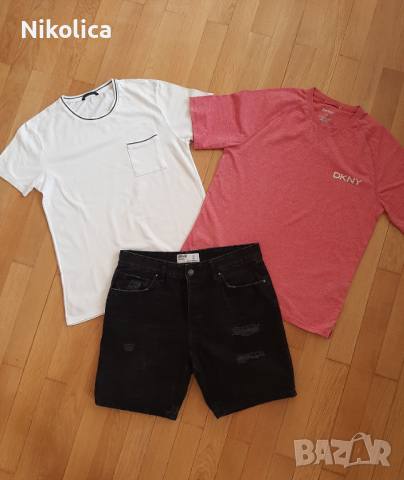 Мъжки къси и дълги дънки Bershka, блузи Calvin Klein, DKNY, Wikiki, размер М. НОВИ или много запазен, снимка 8 - Дънки - 36557726