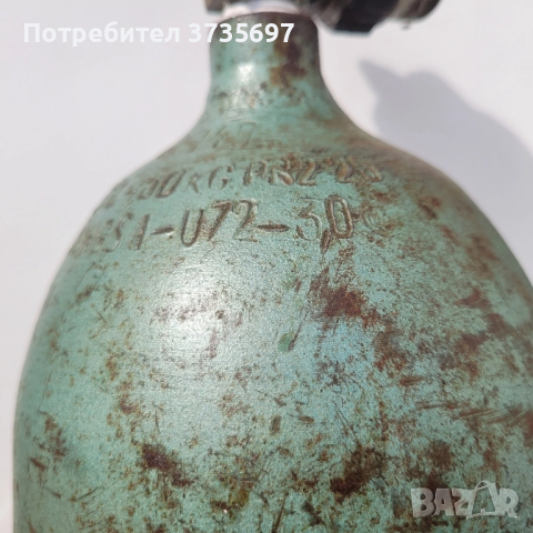 Стоманена бутилка за газ., снимка 2 - Други машини и части - 52365136