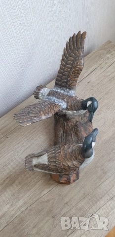 Дървена фигура на патици, снимка 2 - Антикварни и старинни предмети - 54216934