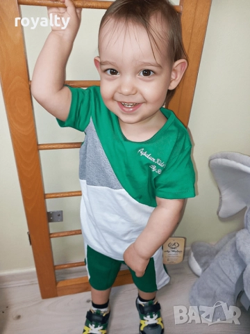 Детски комплект блуза и шорти наличен в 4 цвята, снимка 2 - Детски комплекти - 52146131