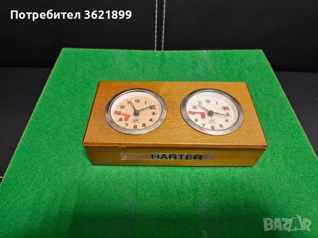 Шахматен часовник A, снимка 2 - Антикварни и старинни предмети - 53949080