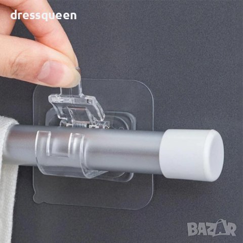 3897 Самозалепващи закачалки за баня за корниз или завеси, снимка 9 - Други стоки за дома - 44207828