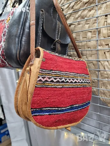 бродиран  голям сак+ чанта ЕСТЕСТВЕНА КОЖА , снимка 10 - Чанти - 50034682