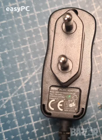Оригинален захранващ адаптер MOSO MSP-C0100IC6.0-5W-DE 6.0V 0.1A , снимка 5 - Друга електроника - 49302616