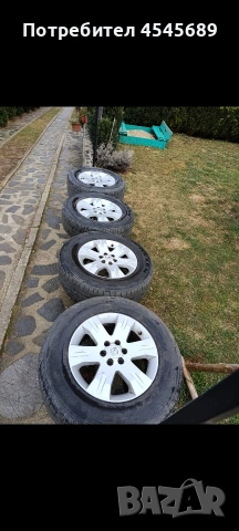джанти с гуми НИСАН 16 ЦОЛА, снимка 6 - Гуми и джанти - 54232980