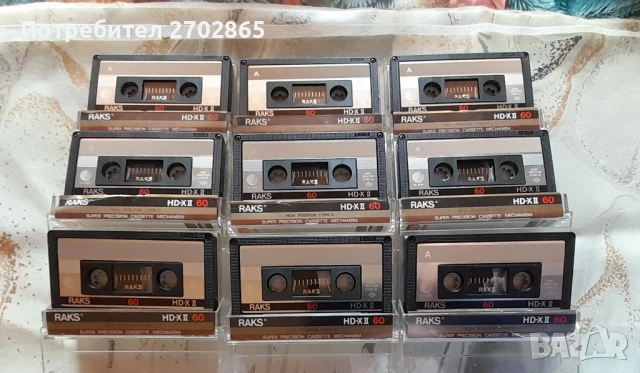 Aудио касети RAKS HD-XII 60 ( GOLD ) - Хром, снимка 5 - Аудио касети - 53986017