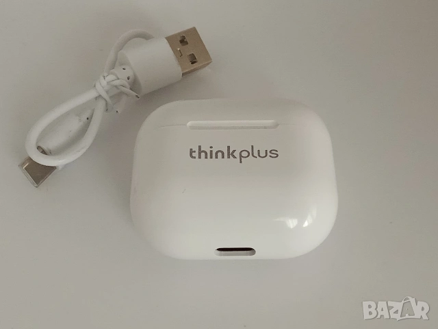 Lenovo Слушалки безжични тапи бели с кейс, снимка 5 - Bluetooth слушалки - 54155996