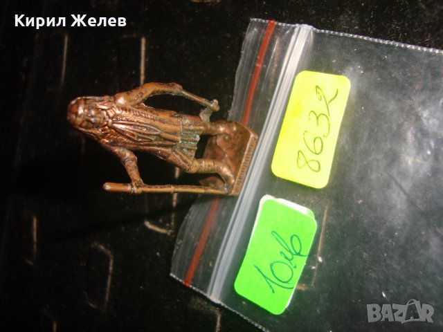 ДЖЕРОНИМО ИНДИАНСКИ ВОЖД Рядък БРОНЗОВ КИНДЕР ВОЙНИК ФИГУРКА 8632, снимка 4 - Колекции - 31358797