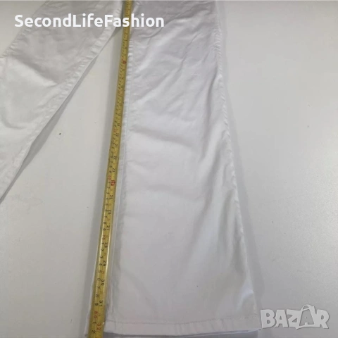 Панталон HUGO BOSS дамски W27 L34, бял с цип, снимка 4 - Панталони - 53270861