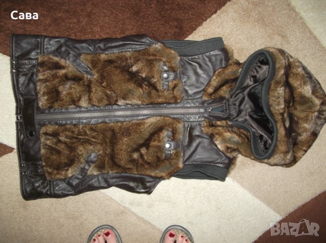 Кожен елек VERO MODA   дамски,М, снимка 2 - Елеци - 30140127