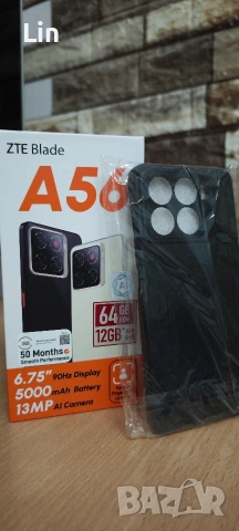 Смартфон ZTE Blade A56 , 64GB,Black, снимка 2 - Apple iPhone - 53048219