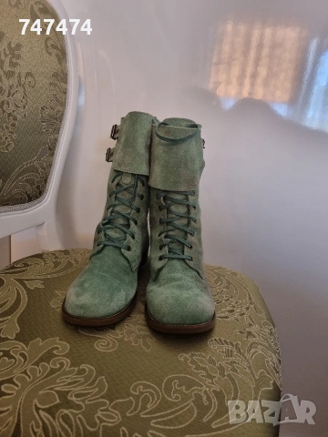 Естествен велур, 40 номер. Кубинки/боти, снимка 15 - Дамски боти - 54099767