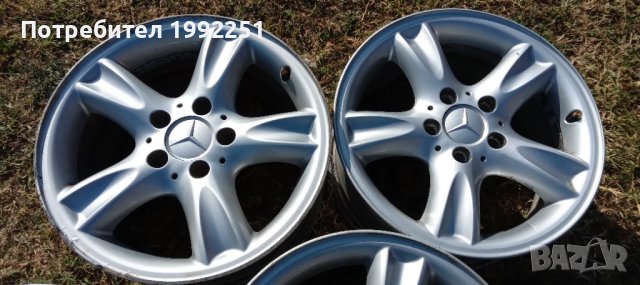 4бр. ляти джанти за Mercedes C класа. 2бр от джантите са 7J16 ET37, а другите две 8J16 ET32. Внос от, снимка 12 - Гуми и джанти - 38951742