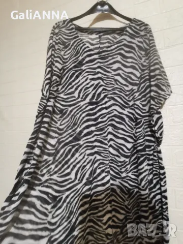 ЕФИРНА РОКЛЯ ЖИВОТИНСКИ ДЕСЕН 4XL, снимка 4 - Рокли - 50132899