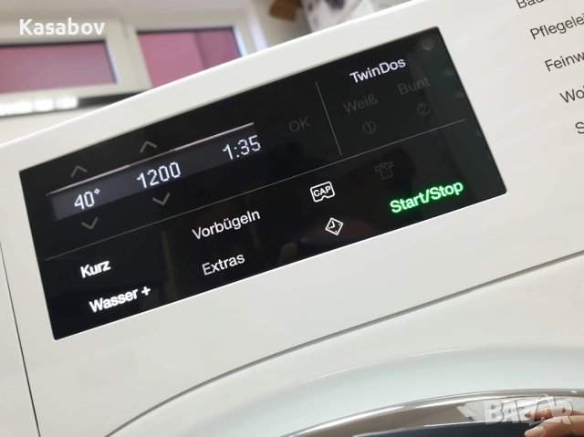 Miele 1600rpm Wi-Fi TwinDos Подсветка Пералня Миеле 12м Гаранция