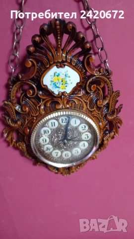 ретро стенен часовник барок, снимка 6 - Антикварни и старинни предмети - 51293917