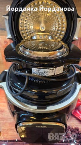 Мултикукър Tefal cook 4 me touch+запичащ капак Tefal, снимка 4 - Мултикукъри - 52019496