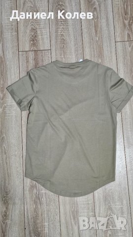 Calvin Klein мъжка тениска – бежова, класически стил, размер M, снимка 5 - Тениски - 51103866