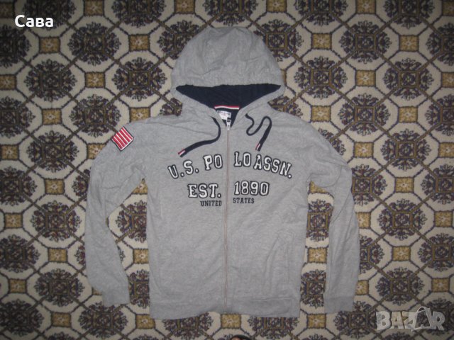 Суичър U.S.POLO ASSN.  мъжки,С-М, снимка 2 - Спортни дрехи, екипи - 42798131