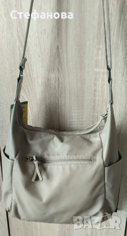 Нова дамска чанта, бежова, снимка 5 - Чанти - 53935501