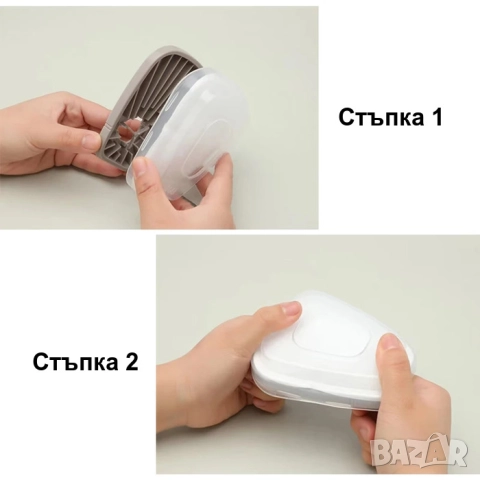 Респираторна предпазна маска за цяло лице с филтри | Еквивалент на 3М 6800, снимка 4 - Други инструменти - 46137068