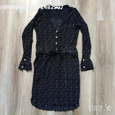 Кенарена дамска рокля