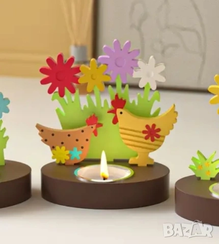 Молдове комплект 2 части за свещник Великден 