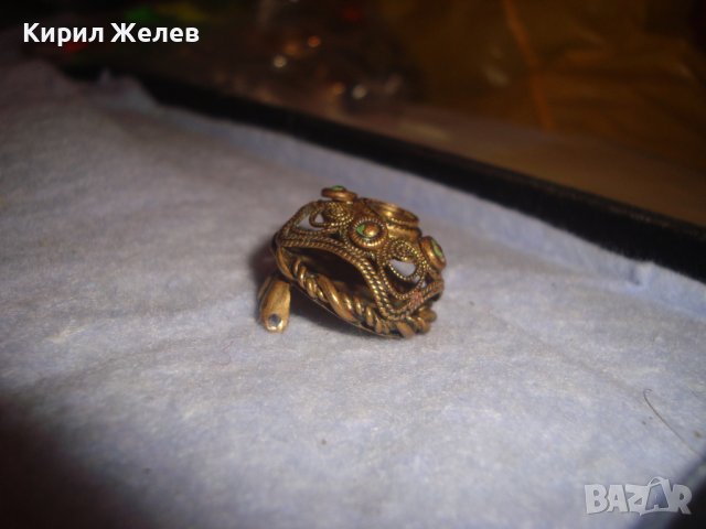 РЯДКА СТАРИННА АЖУРНА ФИЛИГРАННА ИЗРАБОТКА ЧАСТ от БРОНЗОВ НАКИТ БИЖУ УКРАШЕНИЕ за РЕСТАВРАЦИЯ 22283, снимка 7 - Антикварни и старинни предмети - 37442815