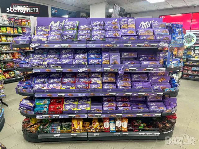 Метални стелажи - островни и крайстенни, Търговско оборудване НОВО, снимка 14 - Стелажи и щандове - 49451828