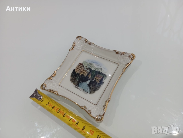 Стара порцеланова маркирана картина, снимка 8 - Пана - 52496276