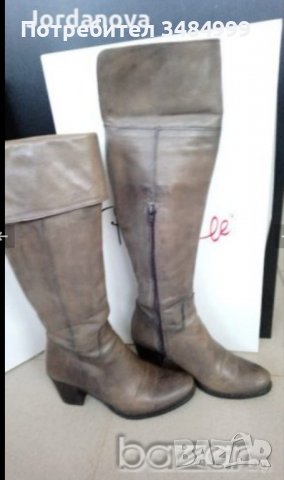 Ботуши от естествена кожа,с възможност над коляното, №36, снимка 3 - Дамски ботуши - 37933049