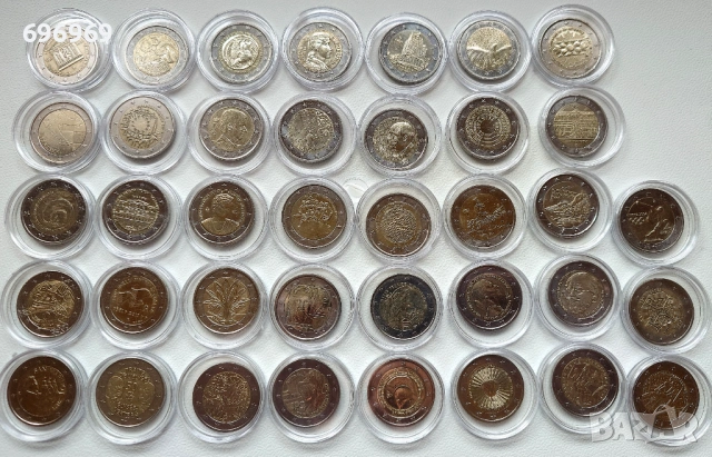 Лот от 38 монети с номинал 2 евро!, снимка 4 - Нумизматика и бонистика - 53339927