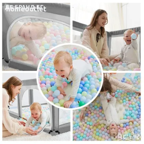Детска кошара за игра 180 x 150см, BABY PLAYPEN X0021, снимка 3 - Кошарки - 47364011