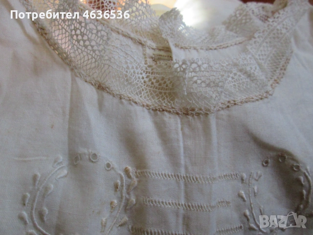 20-те год. детска рокля, бродерия и дантела, снимка 6 - Други ценни предмети - 53272465