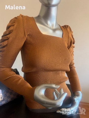 Дамска блуза в цвят горчица !, снимка 3 - Блузи с дълъг ръкав и пуловери - 42098774