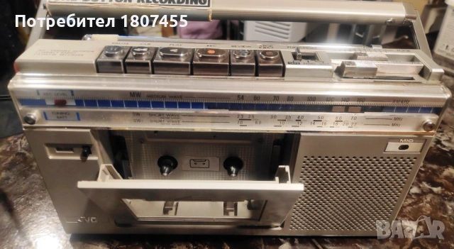 JVC RC-S1S Радиокасетофон моно , снимка 2 - Радиокасетофони, транзистори - 54335449