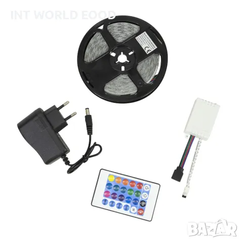PNI 2835RGB Димируема LED лента RGB IP65 5М С дистанционно управление 230V 270 светодиода тип 2835, снимка 4 - Лед осветление - 50386110