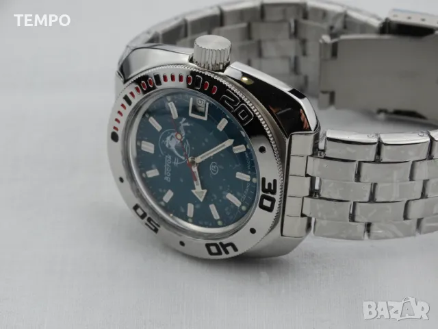 ВОСТОК АМФИБИЯ АВТОМАТИЧЕН-"SCUBA DUDE" ref: 710059, снимка 2 - Мъжки - 41330183