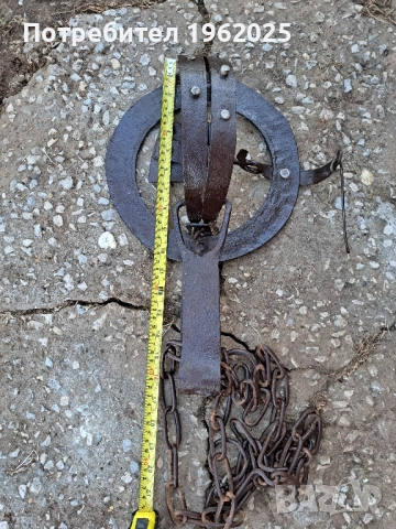 Соц Стар Ръчно Кован Капан Клюса За Животни., снимка 2 - Антикварни и старинни предмети - 51741646