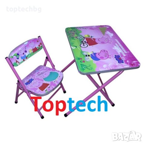 Детска маса със столче с герои, снимка 3 - Мебели за детската стая - 38332158