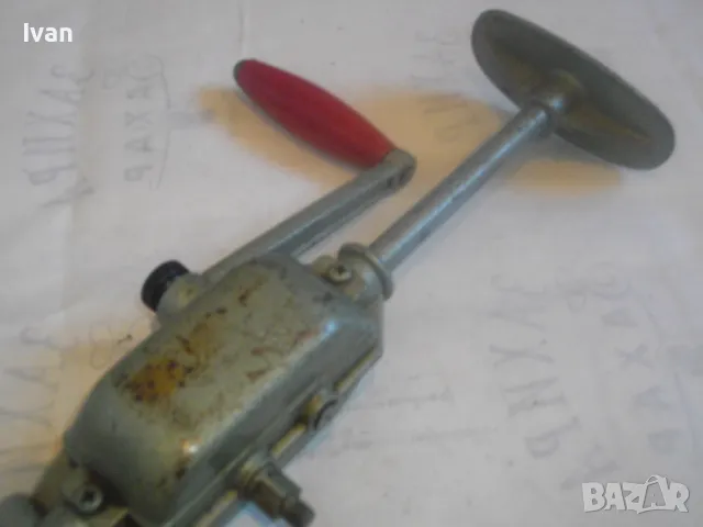 S10-1 WEST GERMANY 345мм/ф13мм СТАРО КАЧЕСТВО ФРГ РЪЧНА ДРЕЛКА БОРМАШИНА МАТКАП С ОПОРНО РАМО ОТЛИЧН, снимка 5 - Бормашини - 48319249