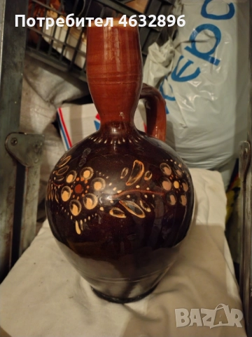 Българска керамична стомна, снимка 3 - Антикварни и старинни предмети - 52914633