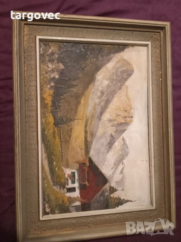 Невероятна планинска картина масло на фазер