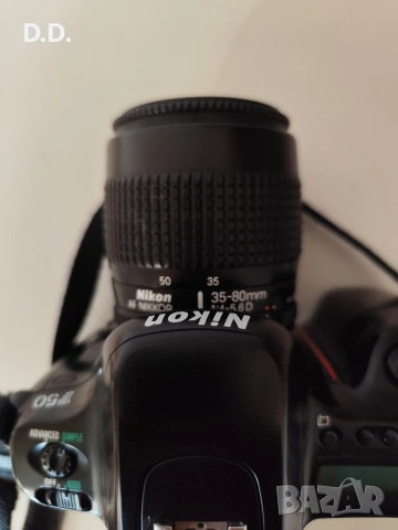 Nikon F50 с обектив , снимка 4 - Фотоапарати - 53241470