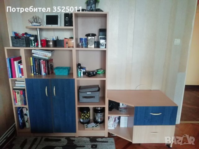 Секция с гардероб и бюро, снимка 2 - Секции и витрини - 40580316