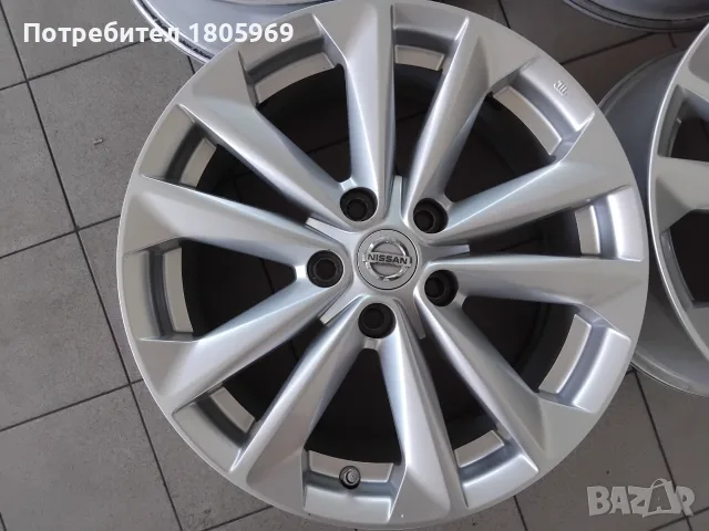4бр. ал. джанти Nissan (оригинални) 5x114,3 , 7x 17 , ET40, снимка 3 - Гуми и джанти - 55796577